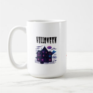 Mug Maison Hantée Néon – Lueur Surnaturelle Rétro