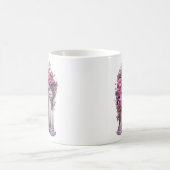 Mug Maison Hantée rose Halloween Florale (Centre)