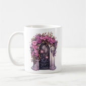 Mug Maison Hantée rose Halloween Florale (Gauche)