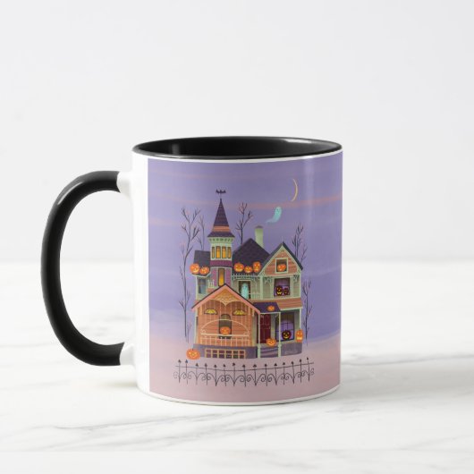 Mug Maison Jack-o'lanterne d'Halloween (Gauche)