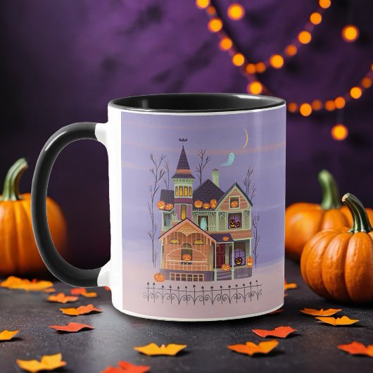 Mug Maison Jack-o'lanterne d'Halloween