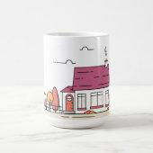 Mug maison, maison, bâtiment (Centre)