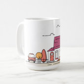 Mug maison, maison, bâtiment (Devant gauche)
