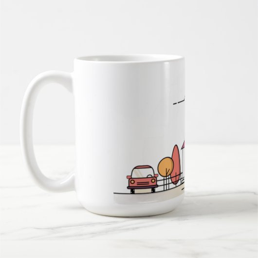 Mug maison, maison, bâtiment (Gauche)