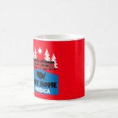Mug Maison minuscule Amérique (Devant droit)