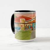 Mug Maison moderne du milieu du siècle Tiki Party Hous (Devant gauche)