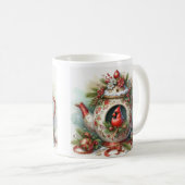 Mug Maison pour oiseaux Théière Cardinal 5 (Devant droit)