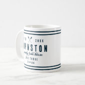 Mug Maison Rustique moderne | Marine White (Devant gauche)