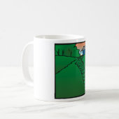 Mug Maison sur une colline verte (Devant gauche)