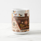 Mug Maisonnette d'art populaire Oiseaux Automne (Centre)