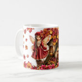 Mug Maisonnette de fée d'automne avec filles de la for (Devant gauche)