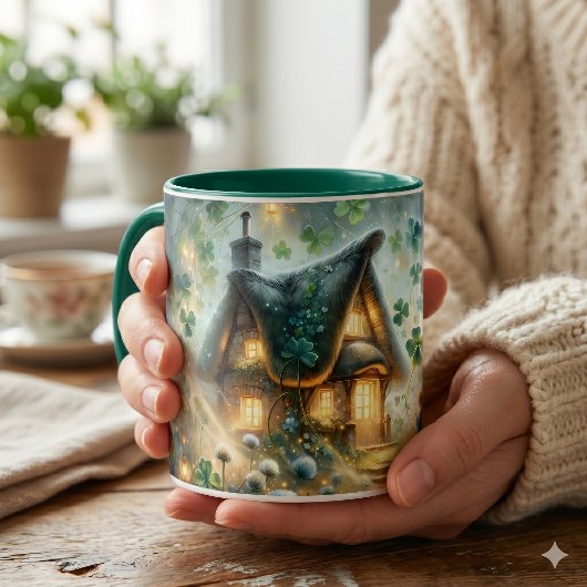 Mug Maisonnette lumineuse de la fée Shamrock