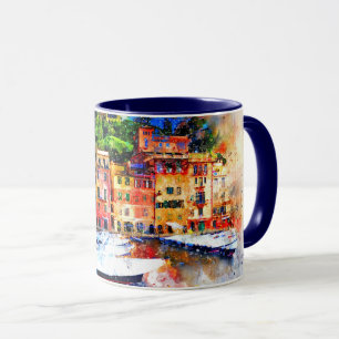 Mug Maisons colorées sur le lac