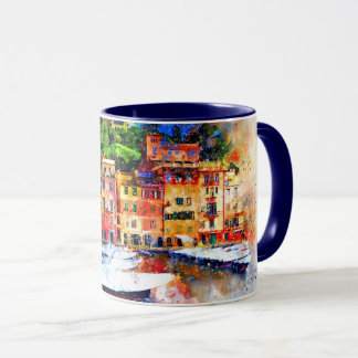 Mug Maisons colorées sur le lac