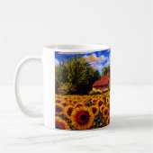 Mug Maisons dans le domaine de tournesol (Gauche)