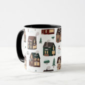 Mug Maisons de neige de Noël (Devant gauche)