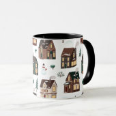 Mug Maisons de neige de Noël (Devant droit)