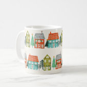 Mug Maisons de Noël Blanc (Devant gauche)