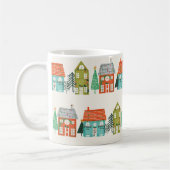 Mug Maisons de Noël Blanc (Gauche)