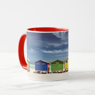 Mug Maisons de plage colorées Muizenberg, Afrique du