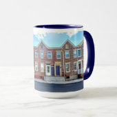 Mug Maisons de rangées de Mechanicsburg (Devant droit)