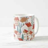 Mug Maisons De Ville : Illustration Sans Faille (Devant droit)