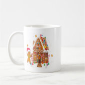 Mug Maisons En Pain D'Épices Et Snowflakes Noël Sucré (Gauche)