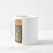 Mug Maisons Et Humains Drôle Rpg Gamer Jeu Nerd Hommes (Devant gauche)
