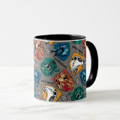 Mug Maisons HOGWARTS™ Motif hachuré (Devant droit)