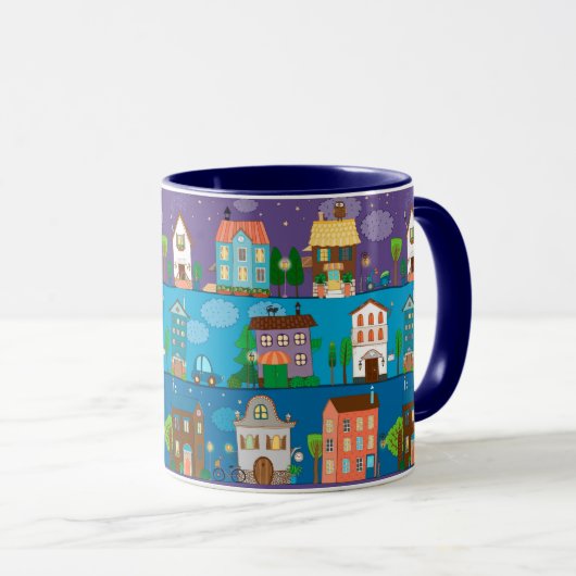 Mug Maisons mignonnes (Devant droit)