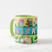 Mug Maisons mignonnes (Devant gauche)