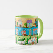 Mug Maisons mignonnes (Devant droit)