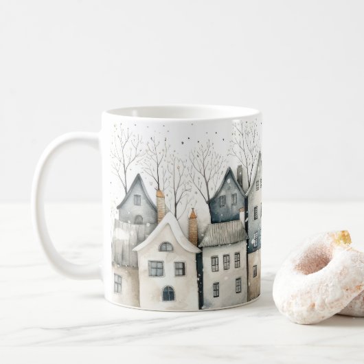 Mug Maisons nordiques (Avec donut)