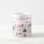 Mug Maisons vintages à Noël rose (Centre)