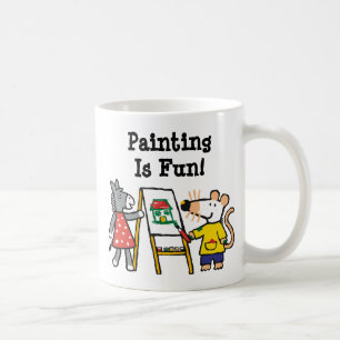 Mug Maisy et peinture pointillée à l'école maternel