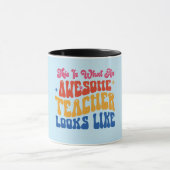 Mug Maître bleu génial (Centre)