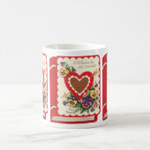 Mug Maître de la Saint-Valentin, Cœurs et fleurs de li (Centre)