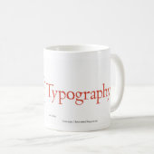 Mug Maître de la typographie (Devant droit)