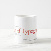 Mug Maître de la typographie (Centre)