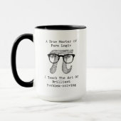 Mug Maître de l'enseignement de la logique pour une ré (Gauche)