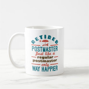 Mug Maître de poste à la retraite amusant retraite heu