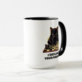 Mug Maître d'échecs Chat Noir (Devant droit)