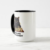 Mug Maître d'échecs Chat Noir (Devant gauche)