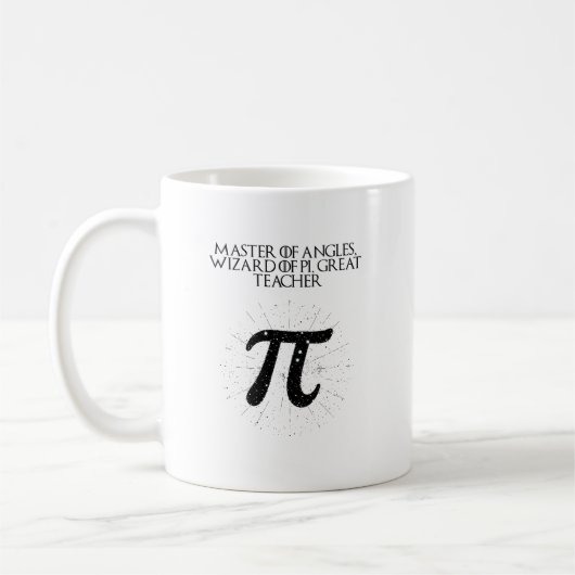 Mug Maître des Angles Magicien de Pi Grand Enseignant (Gauche)
