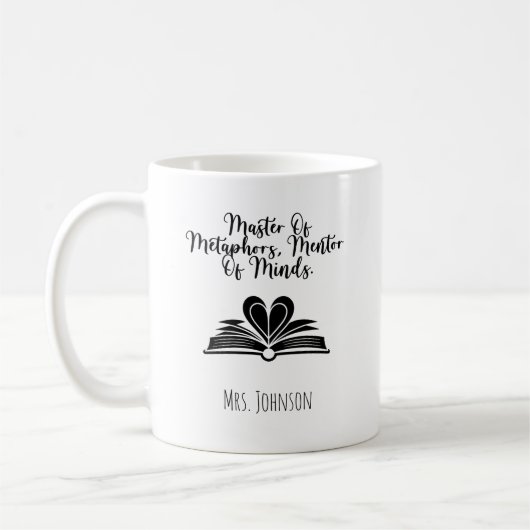 Mug Maître des métaphores, mentor des esprits éducateu (Gauche)