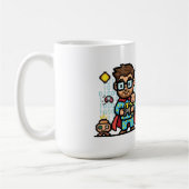 Mug Maître des Octets et Papa Geek de l'Heure du Couch (Gauche)