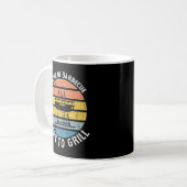 Mug Maître du barbecue Né pour Grill BBQ Grill (Devant gauche)