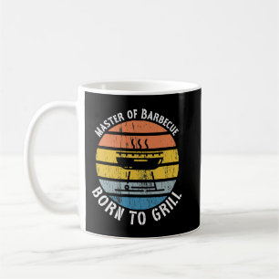 Mug Maître du barbecue Né pour Grill BBQ Grill