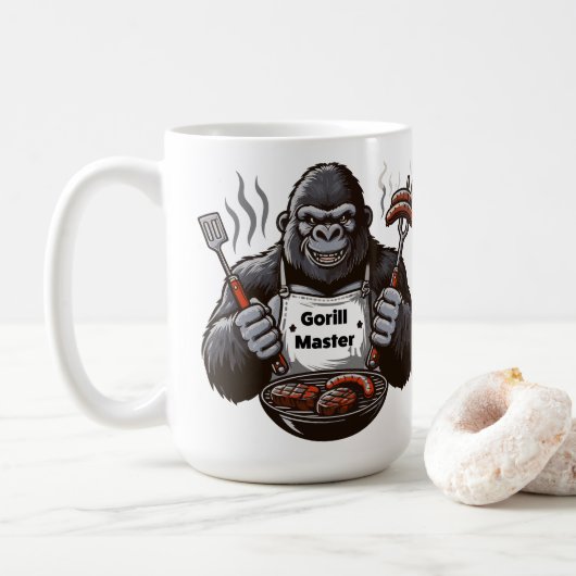 Mug Maître Grill Gorilla (Avec donut)