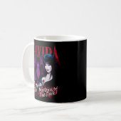 Mug Maîtresse Elvira De Violet Foncé Et Rouge (Devant gauche)